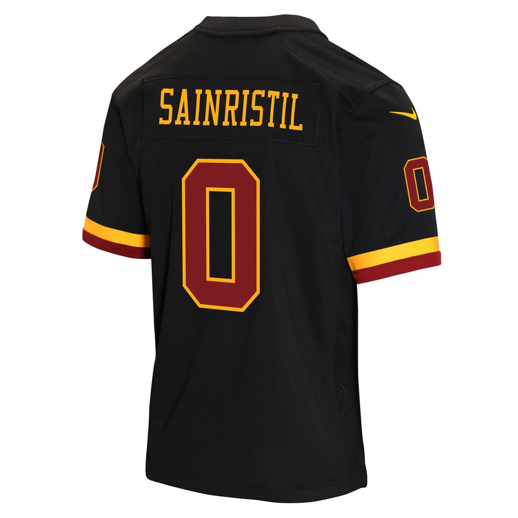 Youth Washington Commanders Mike Sainristil Black Hail Raiser Alternate Game Jersey
