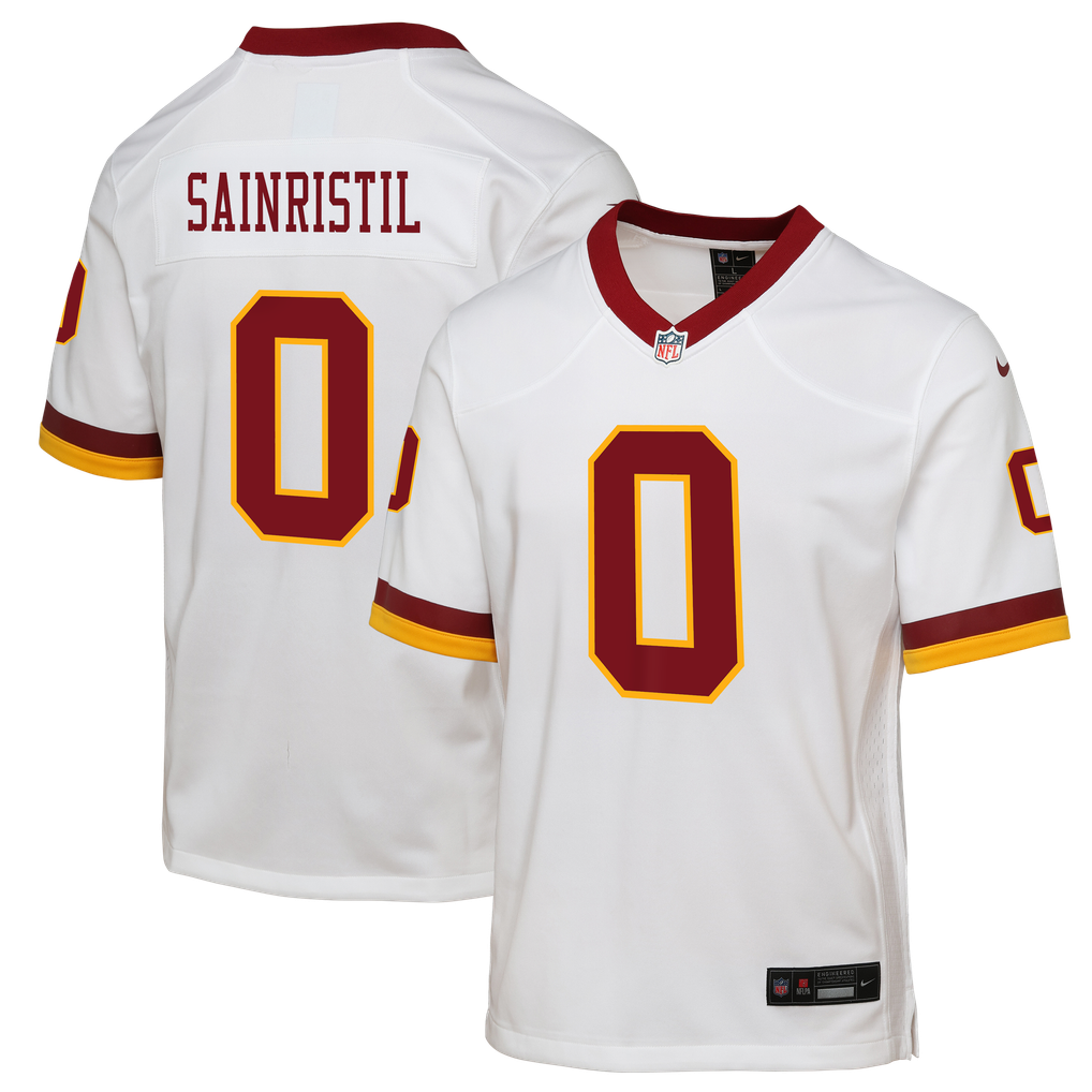 Youth Washington Commanders Mike Sainristil White Alternate 2 Game Jersey