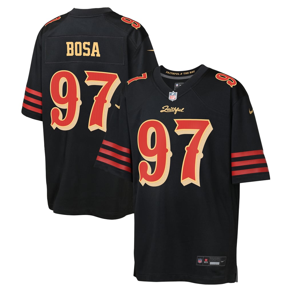 Youth San Francisco 49ers Nick Bosa Black Rivalries Collection Game Jersey