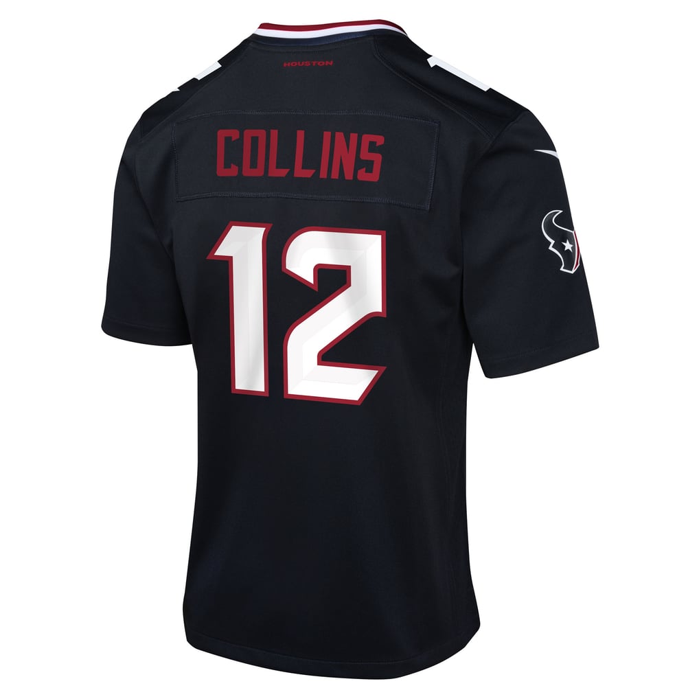 Youth Houston Texans Nico Collins Navy Team Game Jersey