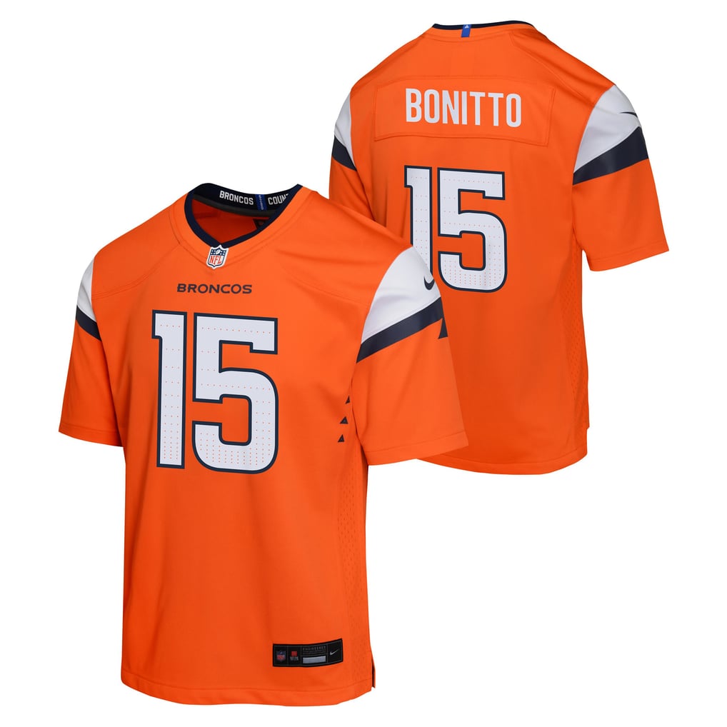 Youth Denver Broncos Nik Bonitto Orange Alternate Game Jersey