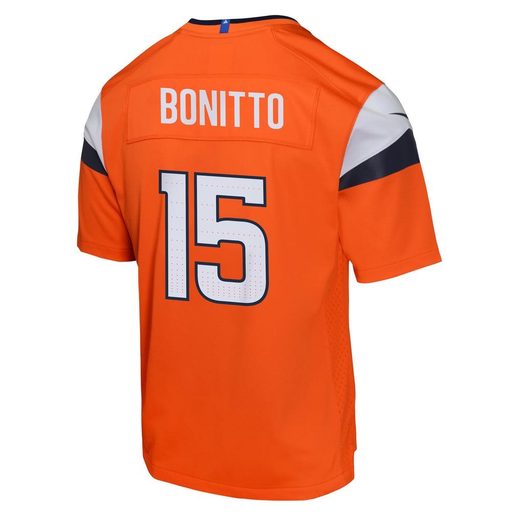 Youth Denver Broncos Nik Bonitto Orange Alternate Game Jersey