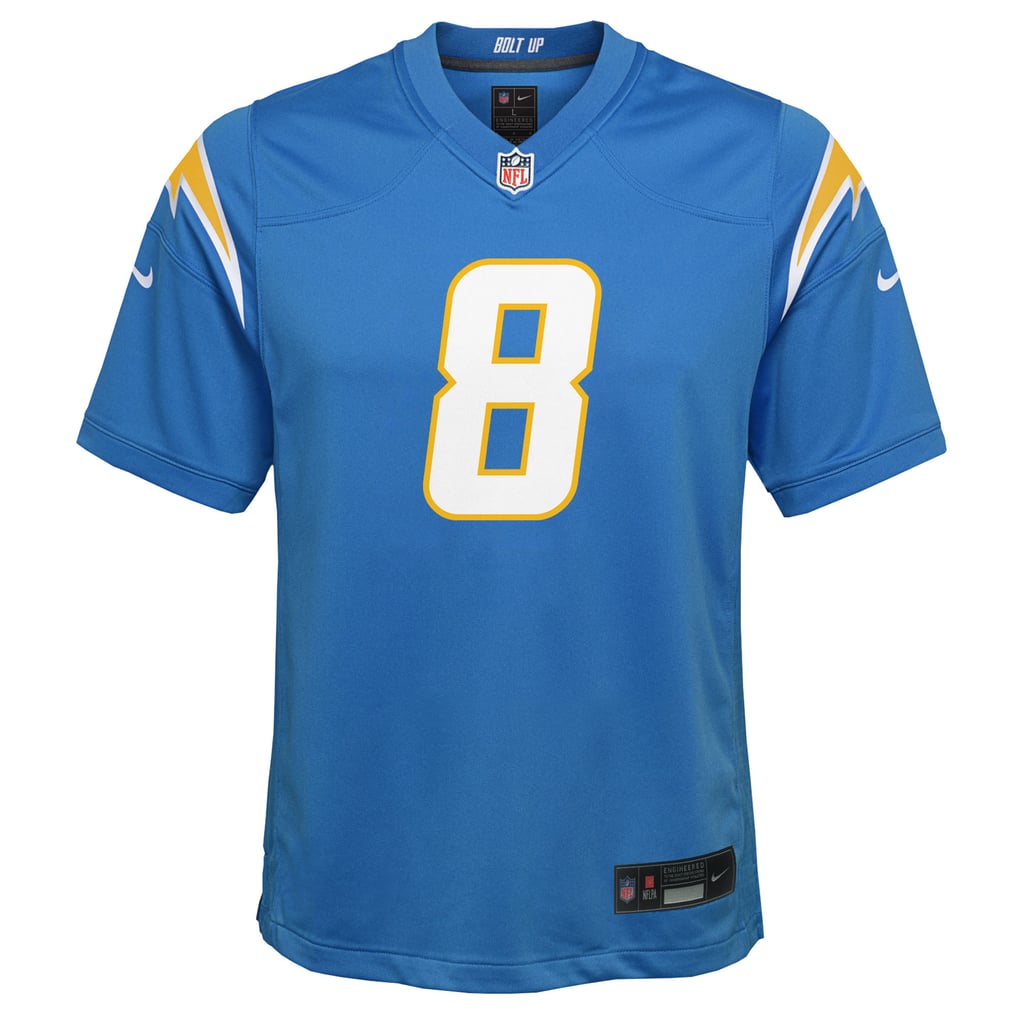 Youth Los Angeles Chargers Omarion Hampton Powder Blue Team Game Jersey
