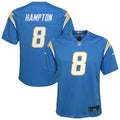 Youth Los Angeles Chargers Omarion Hampton Powder Blue Team Game Jersey