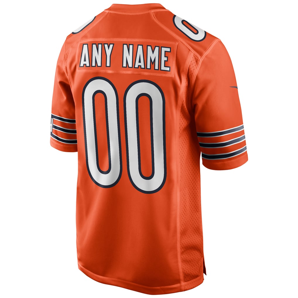 Youth Chicago Bears Orange Alternate Custom Game Jersey