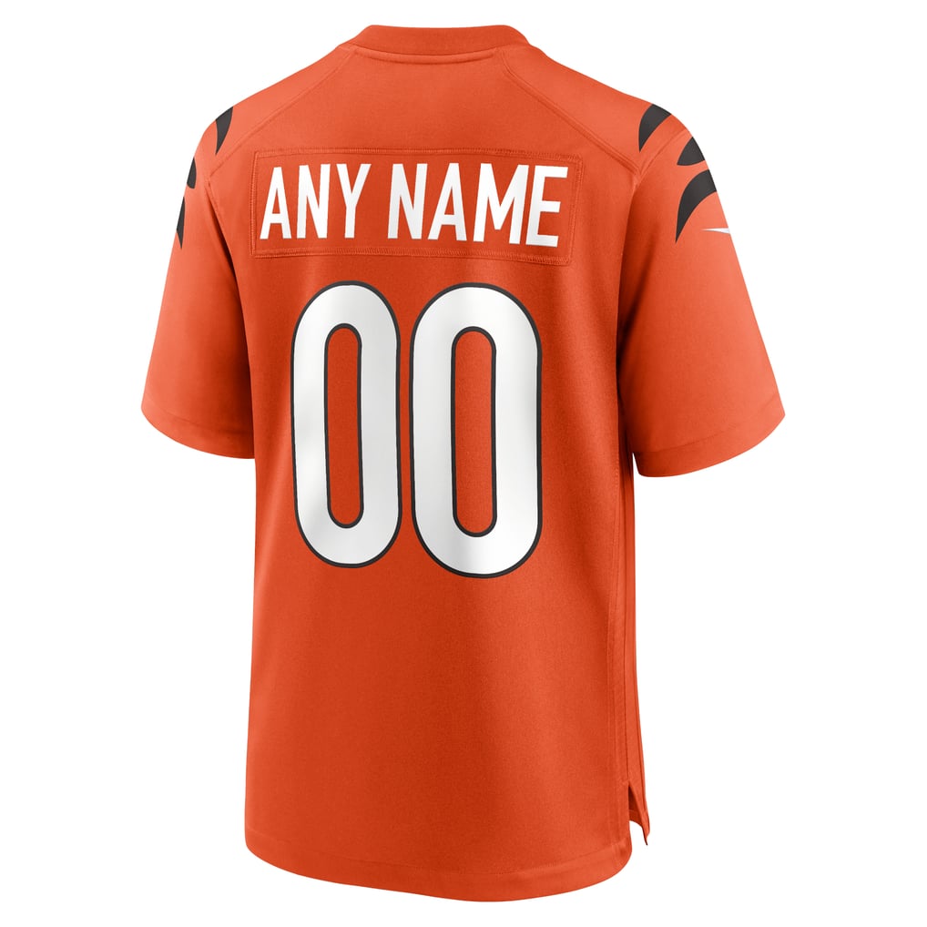 Youth Cincinnati Bengals Orange Alternate Game Custom Jersey