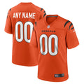 Youth Cincinnati Bengals Orange Alternate Game Custom Jersey
