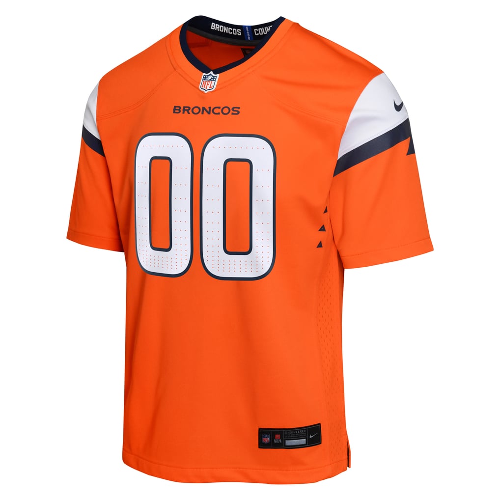 Youth Denver Broncos Orange Team Custom Game Jersey