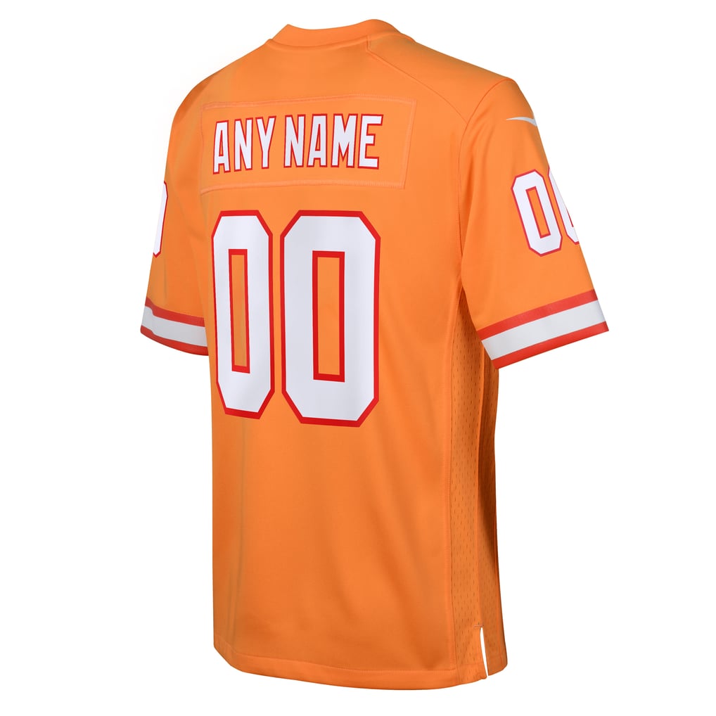 Youth Tampa Bay Buccaneers Orange Custom Throwback Game Jersey