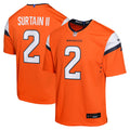 Youth Denver Broncos Patrick Surtain II Orange Game Jersey