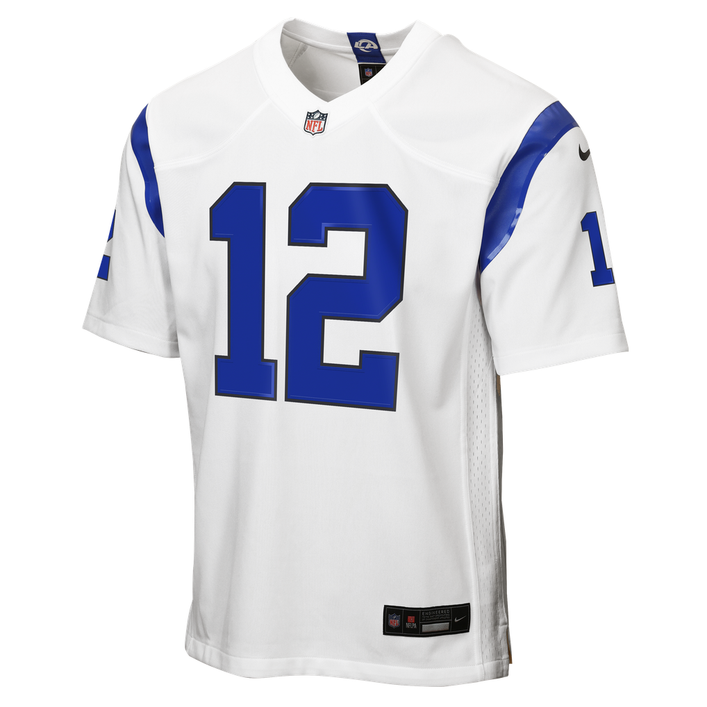 Youth Los Angeles Rams Puka Nacua Fearsome White Game Jersey