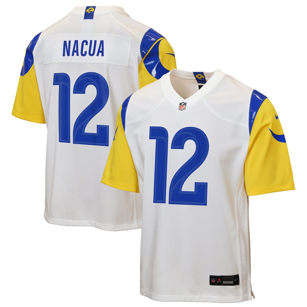 Youth Los Angeles Rams Puka Nacua White Game Jersey