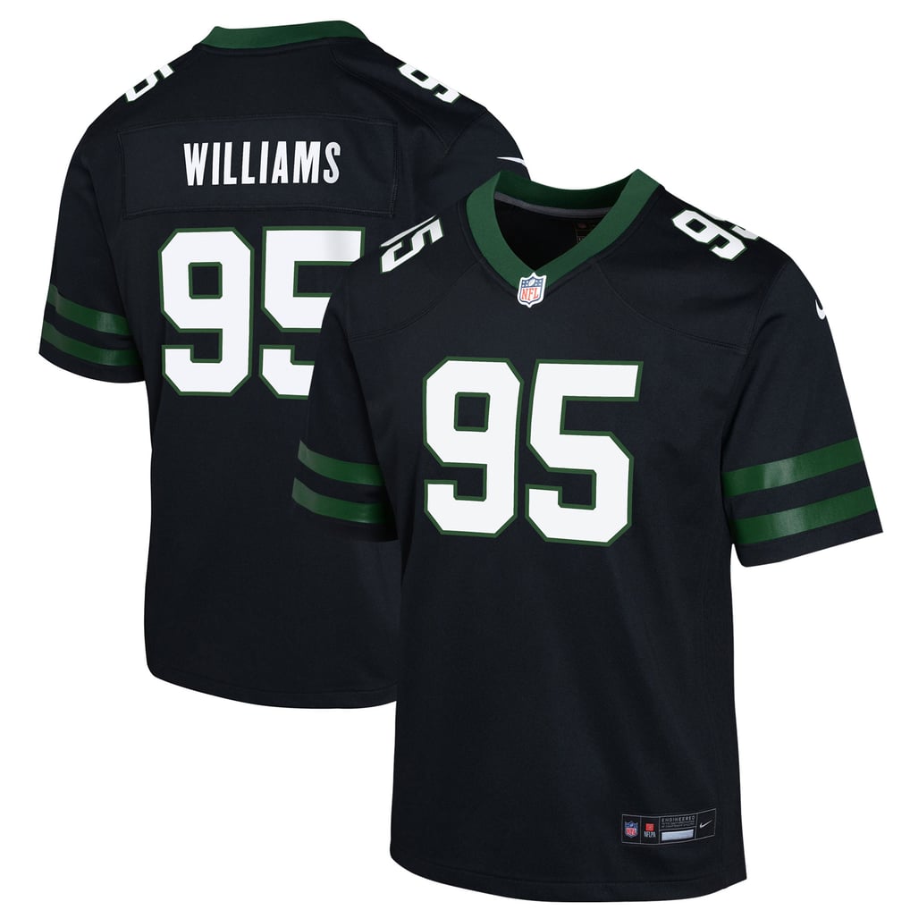 Youth New York Jets Quinnen Williams Black Game Jersey