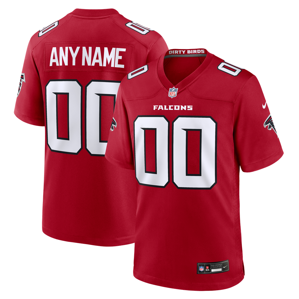 Youth Atlanta Falcons Red Custom Game Jersey