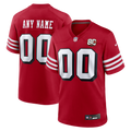 Youth San Francisco 49ers Red 80th Anniversary Alternate Custom Game Jersey