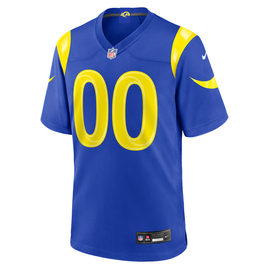Youth Los Angeles Rams Royal Custom Game Jersey