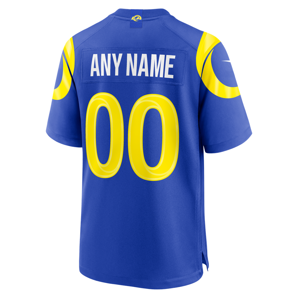 Youth Los Angeles Rams Royal Custom Game Jersey