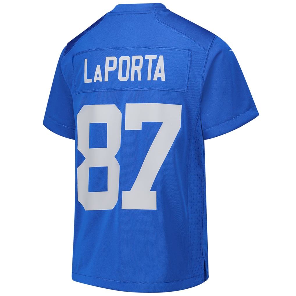 Youth Detroit Lions Sam LaPorta Blue Game Jersey