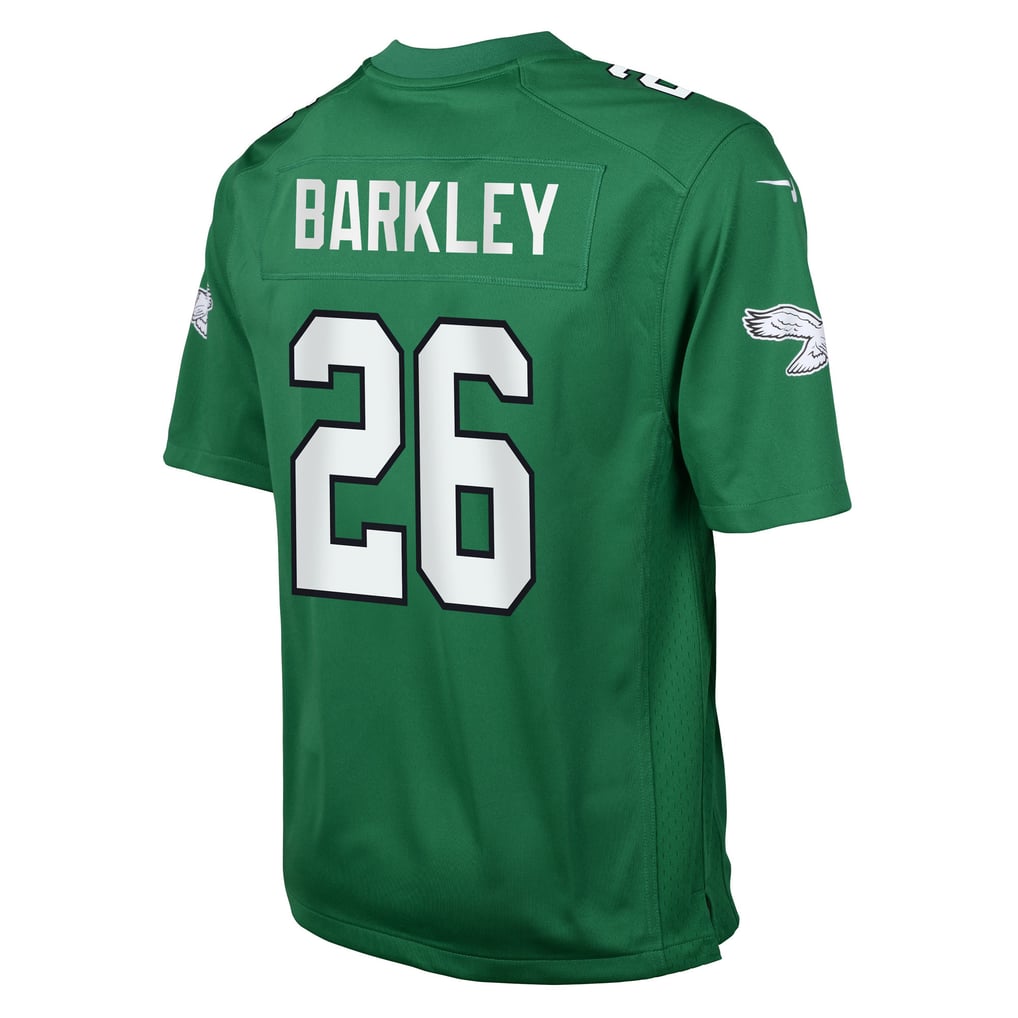 Youth Philadelphia Eagles Saquon Barkley Kelly Green Game Jersey