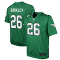 Youth Philadelphia Eagles Saquon Barkley Kelly Green Game Jersey