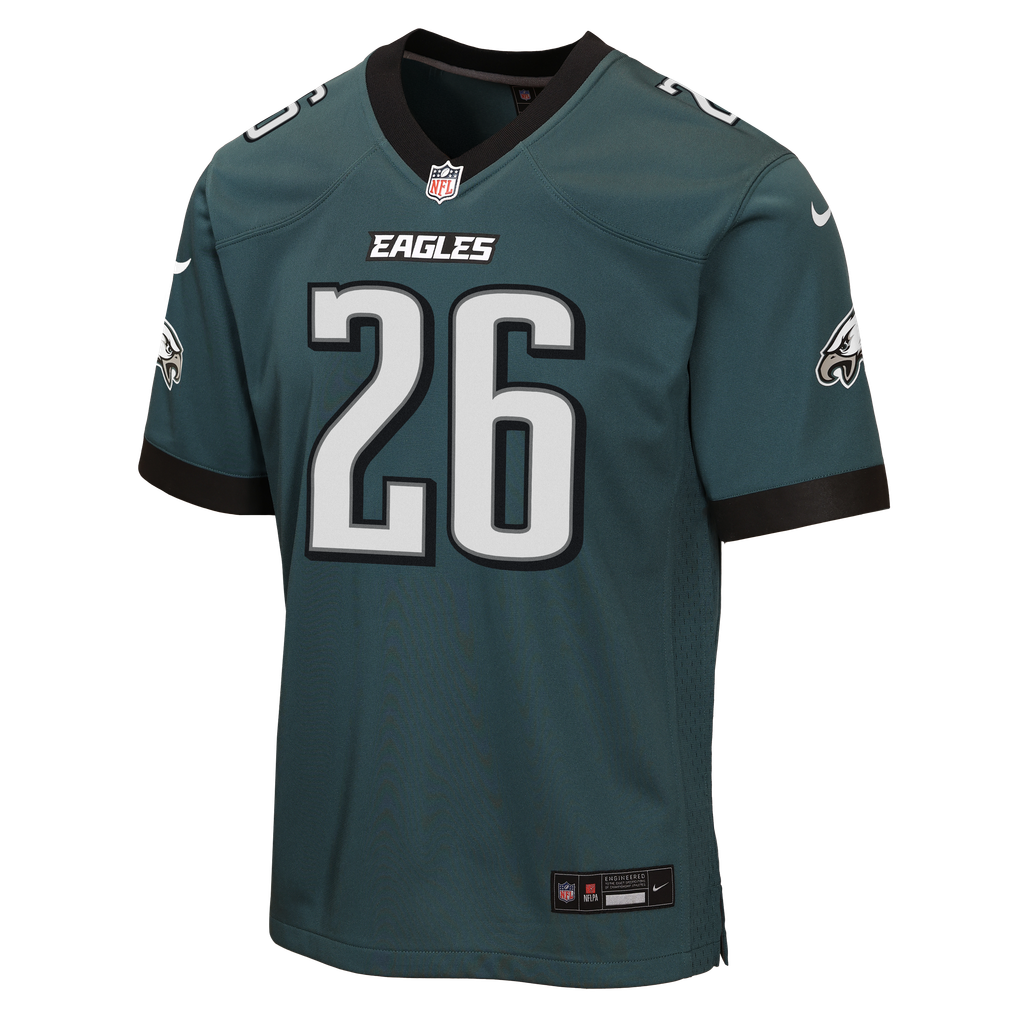Youth Philadelphia Eagles Saquon Barkley Midnight Green Team Game Jersey