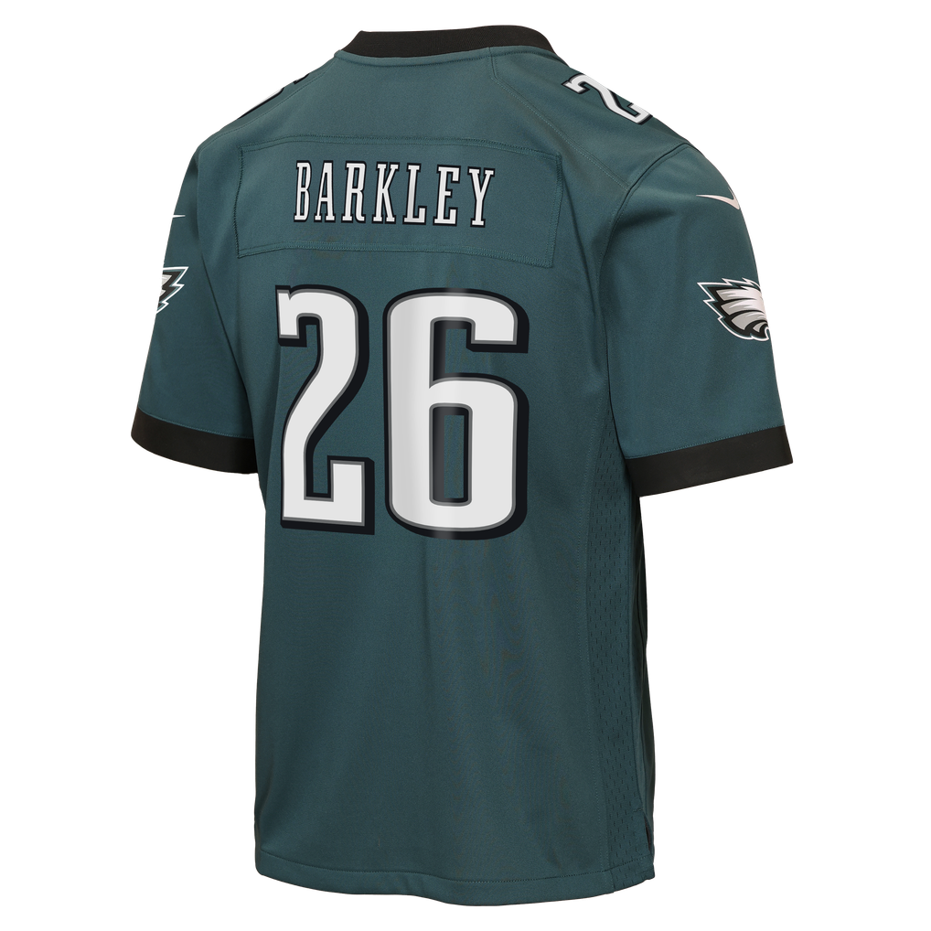 Youth Philadelphia Eagles Saquon Barkley Midnight Green Team Game Jersey