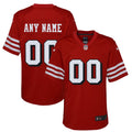 Youth San Francisco 49ers Scarlet Alternate Custom Game Jersey