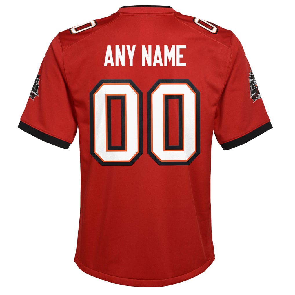 Youth Tampa Bay Buccaneers Red Custom Game Jersey