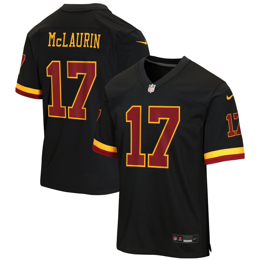 Youth Washington Commanders Terry McLaurin Black Hail Raiser Alternate Game Jersey