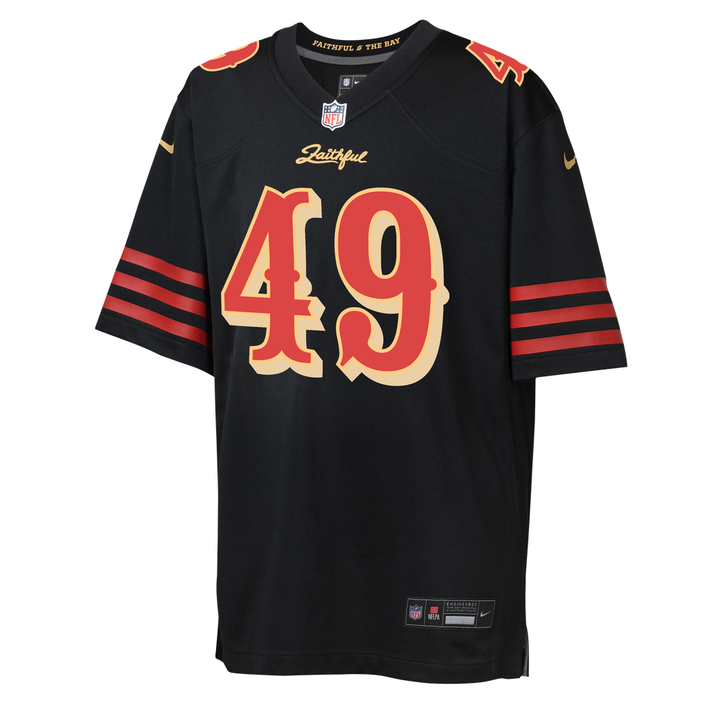 Youth San Francisco 49ers The Faithful Black Rivalries Collection Game Jersey