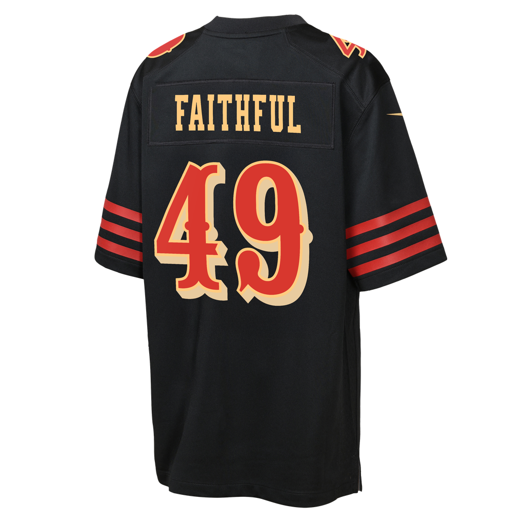 Youth San Francisco 49ers The Faithful Black Rivalries Collection Game Jersey