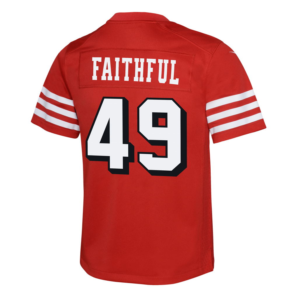 Youth San Francisco 49ers The Faithful Scarlet Alternate 2 Game Jersey