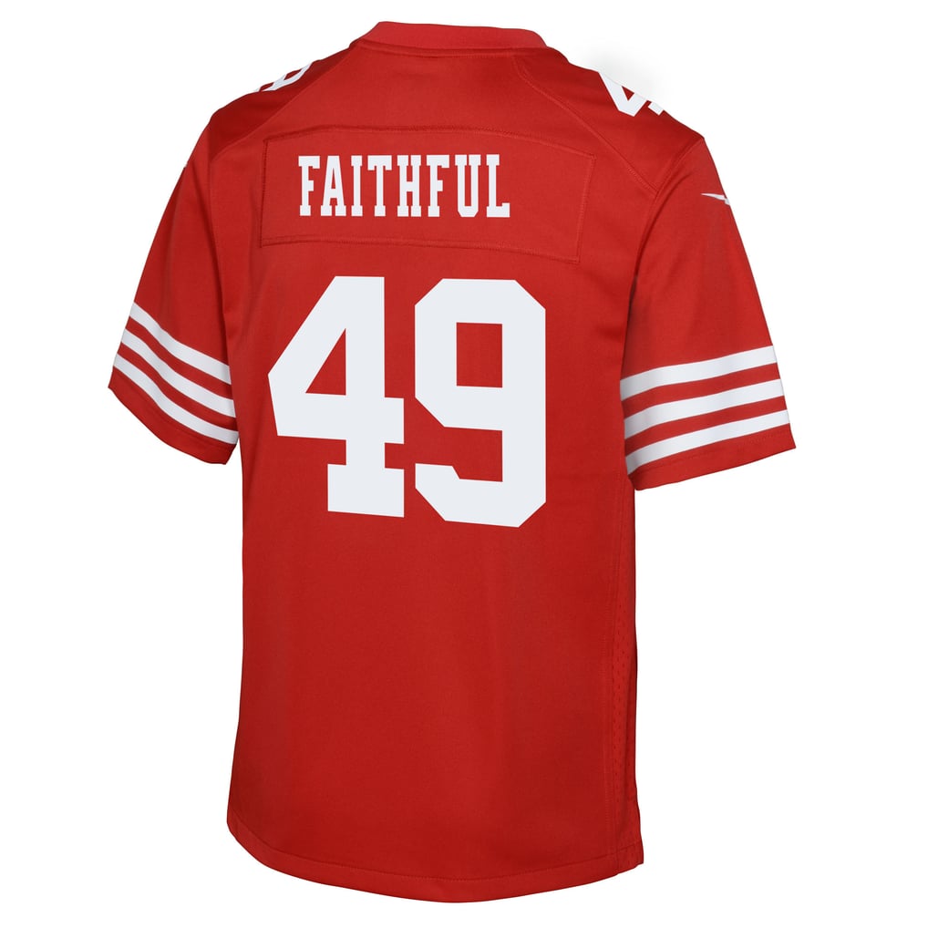 Youth San Francisco 49ers The Faithful Scarlet Team Game Jersey