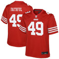Youth San Francisco 49ers The Faithful Scarlet Team Game Jersey