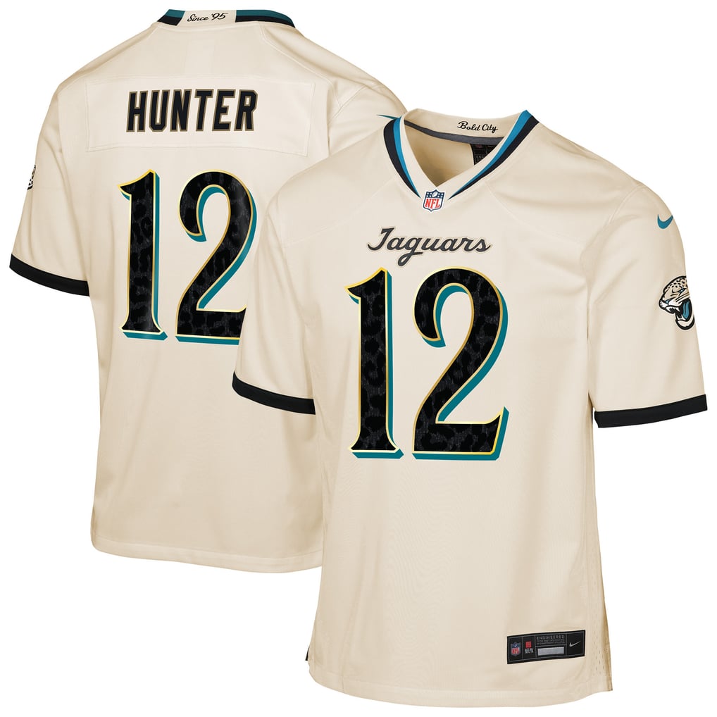 Youth Jacksonville Jaguars Travis Hunter Natural 2026 Rivalries Collection Game Jersey