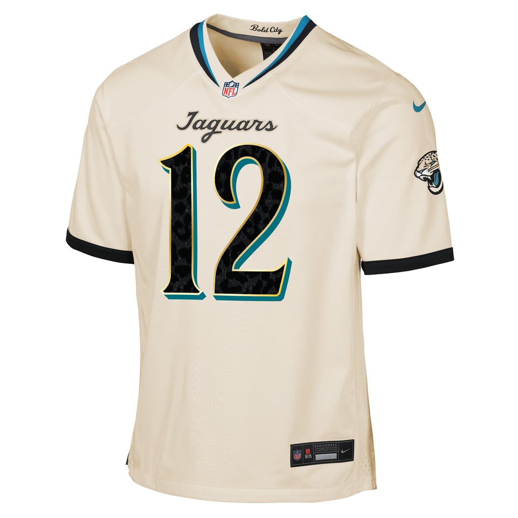 Youth Jacksonville Jaguars Travis Hunter Natural 2026 Rivalries Collection Game Jersey