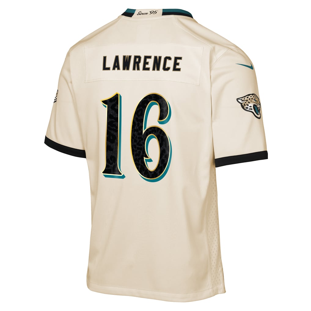 Youth Jacksonville Jaguars Trevor Lawrence Natural 2026 Rivalries Collection Game Jersey