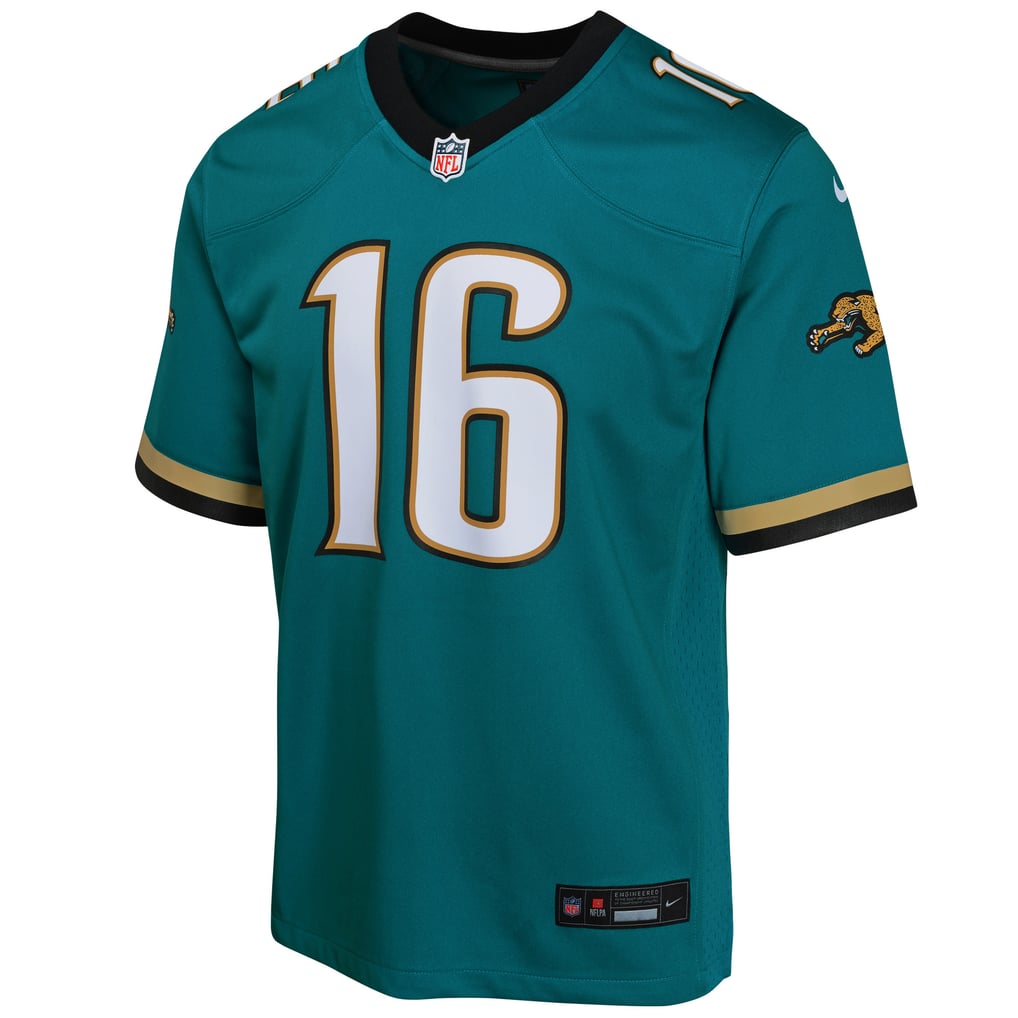 Youth Jacksonville Jaguars Trevor Lawrence Teal Game Jersey