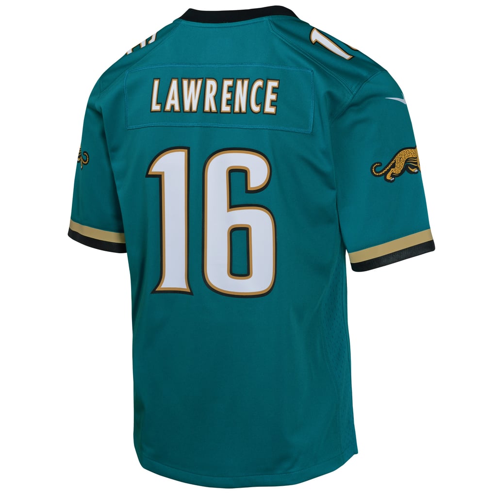 Youth Jacksonville Jaguars Trevor Lawrence Teal Game Jersey
