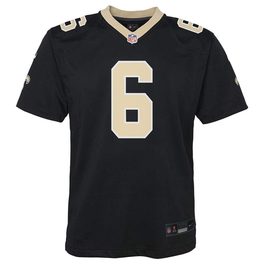 Youth New Orleans Saints Tyler Shough Black Team Game Jersey