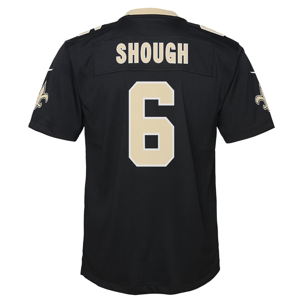 Youth New Orleans Saints Tyler Shough Black Team Game Jersey