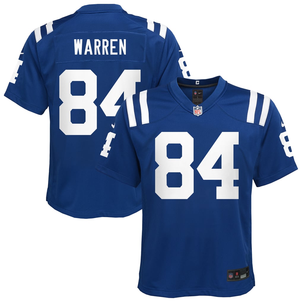 Youth Indianapolis Colts Tyler Warren Royal Team Game Jersey