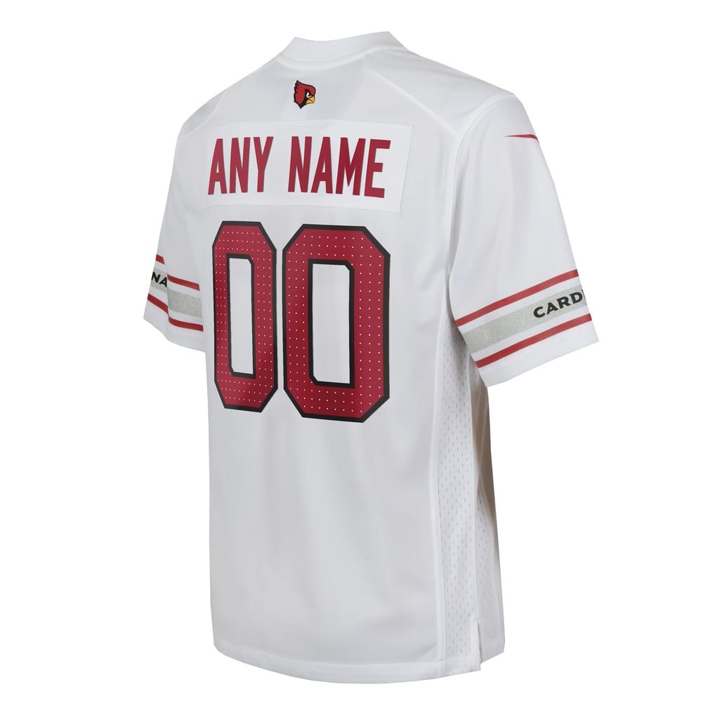 Youth Arizona Cardinals White Custom Game Jersey