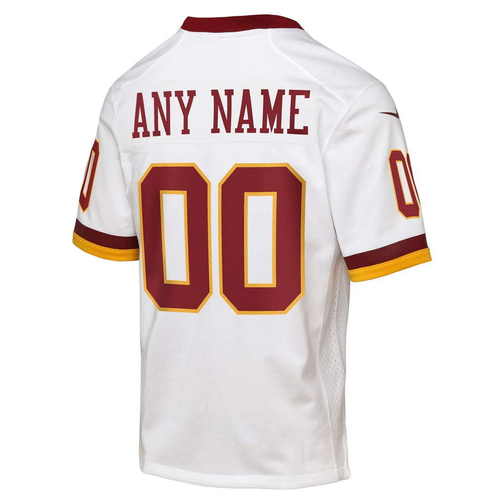Youth Washington Commanders White Game Super Bowl Era Custom Jersey