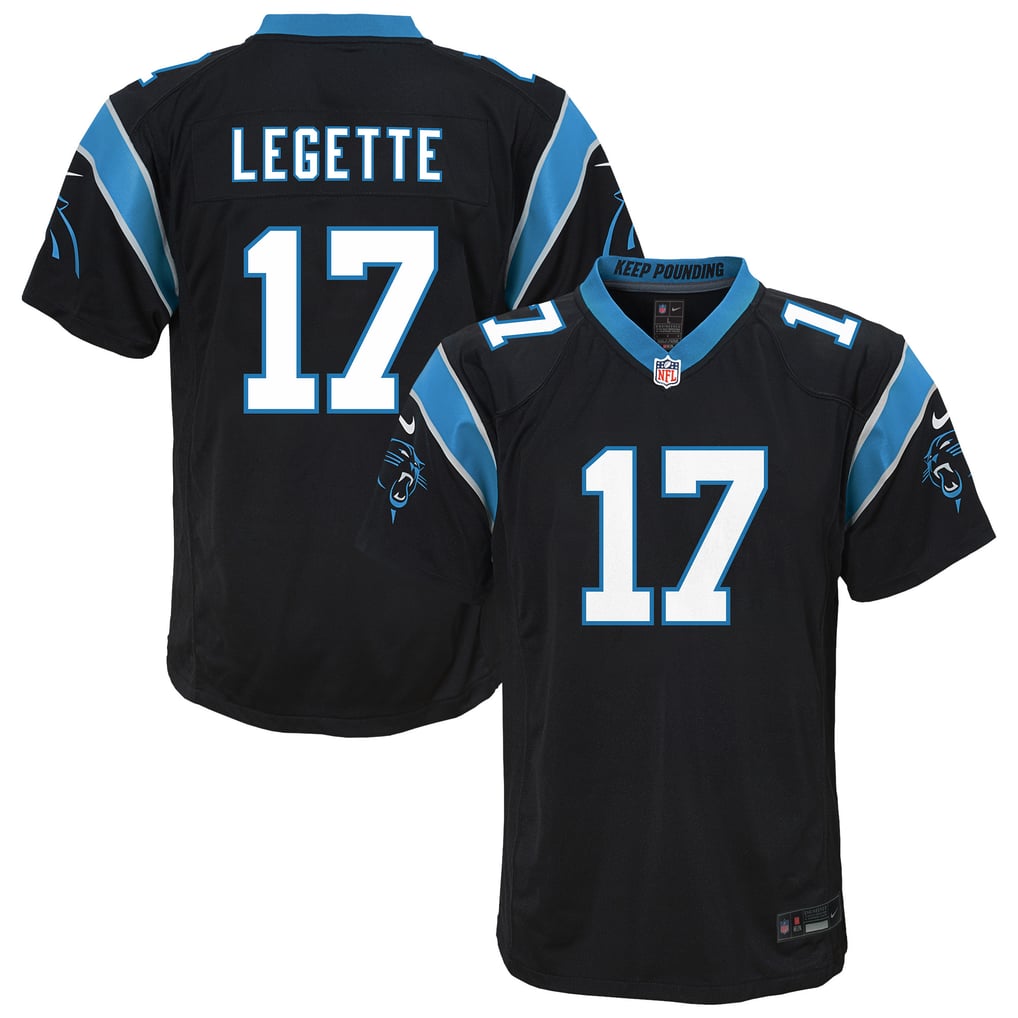 Youth Carolina Panthers Xavier Legette Black Team Game Jersey
