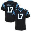 Youth Carolina Panthers Xavier Legette Black Team Game Jersey