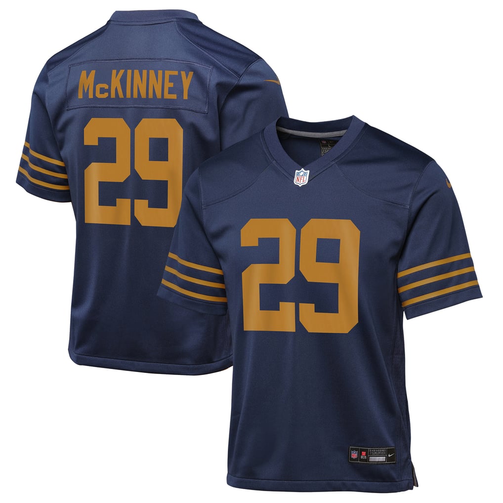 Youth Green Bay Packers Xavier McKinney Navy The 1923 Classic Game Jersey
